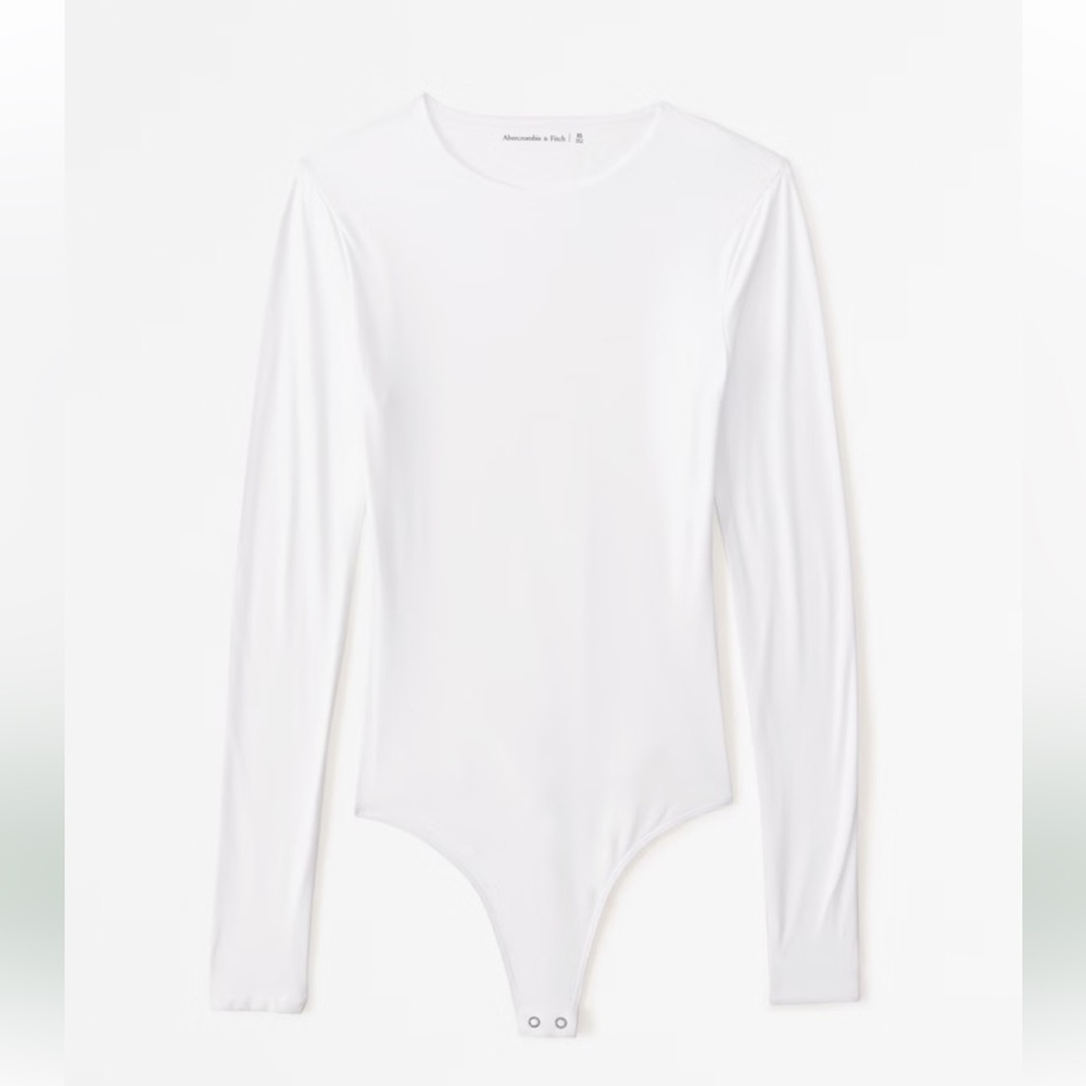 Abercrombie & Fitch Modal-Blend Collection White Bodysuit
